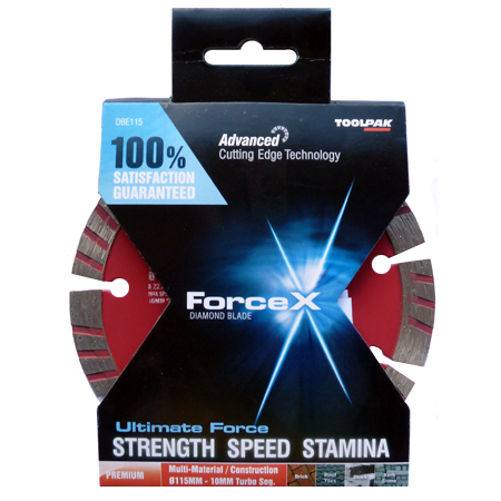 Diamond Blade 115mm x 22.23mm 10mm Turbo Segment Force X